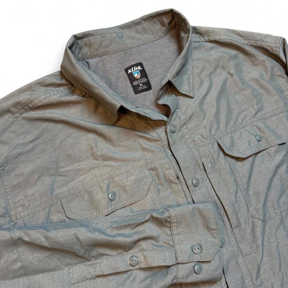 Kuhl Airspeed Men's XL Shirt Hiking Outdoor Long Sleeve Button Up Nylon